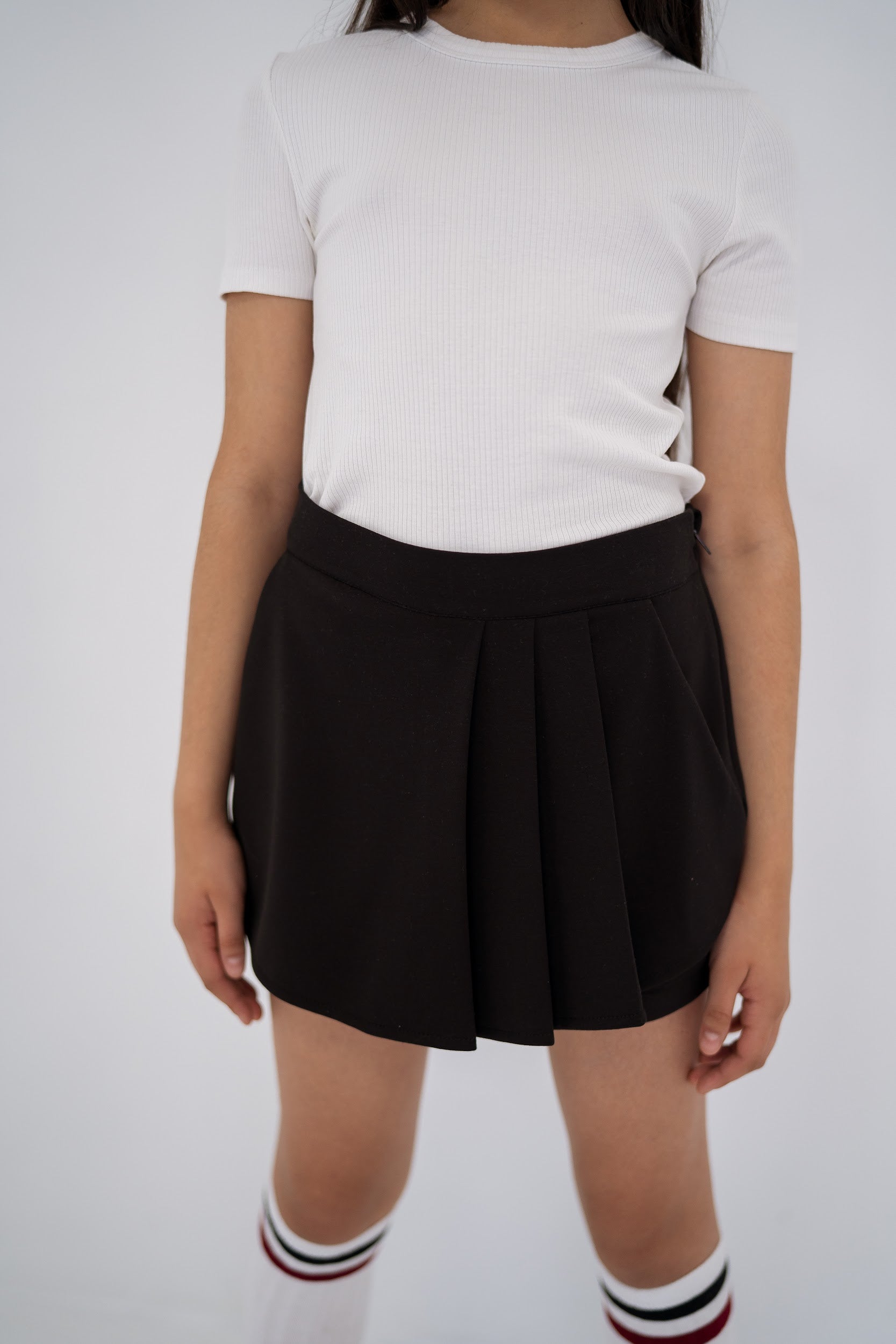 Girls´ pleated jersey skort