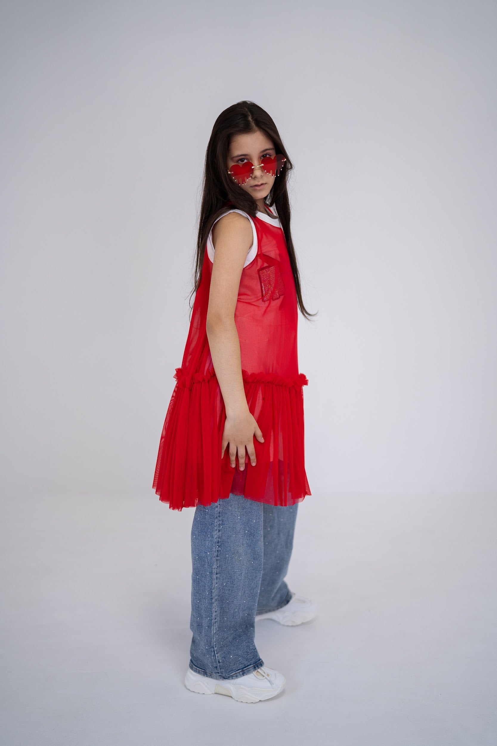 Girls´ dress MEOW - sleeveless