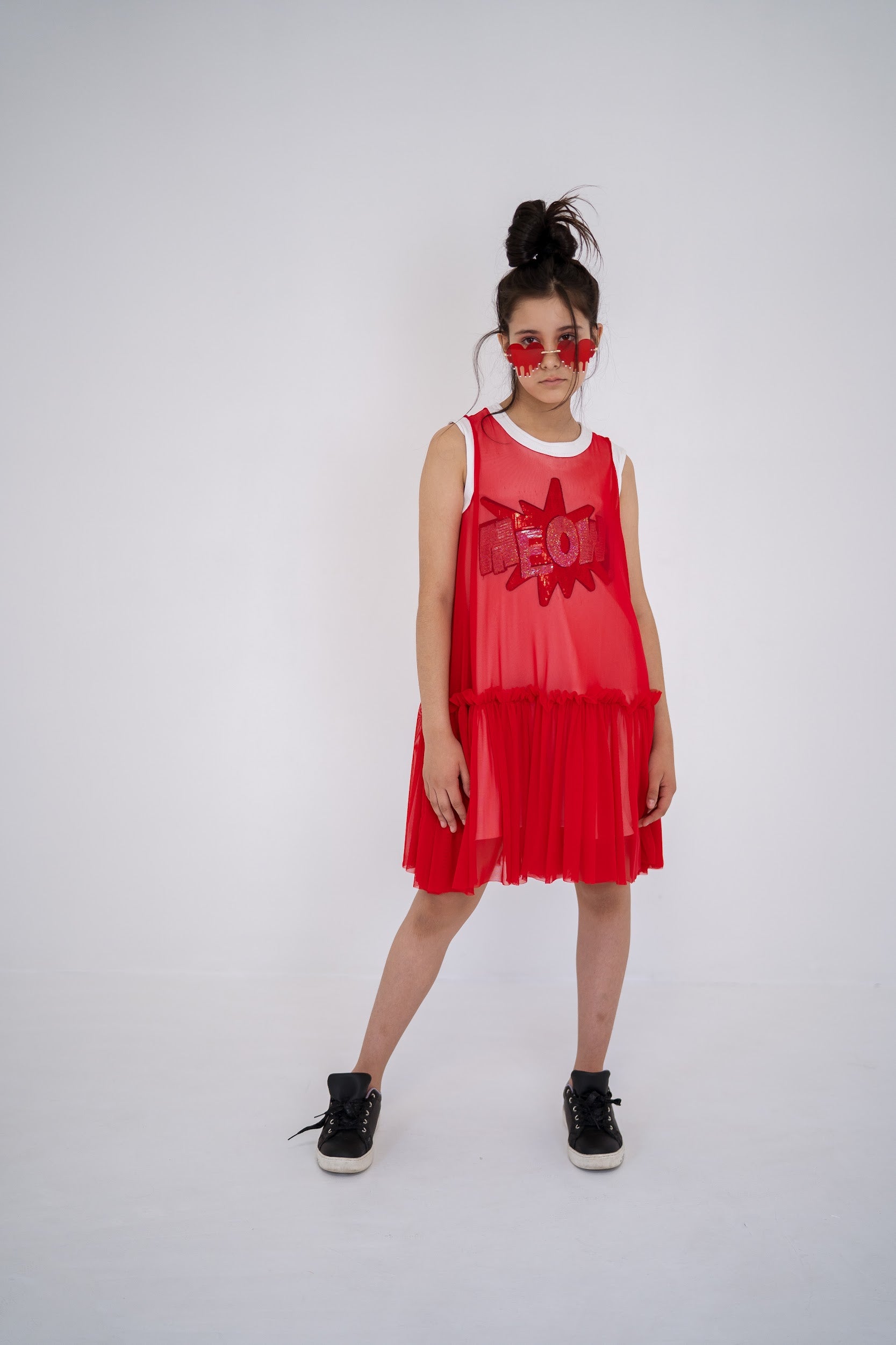 Girls´ dress MEOW - sleeveless