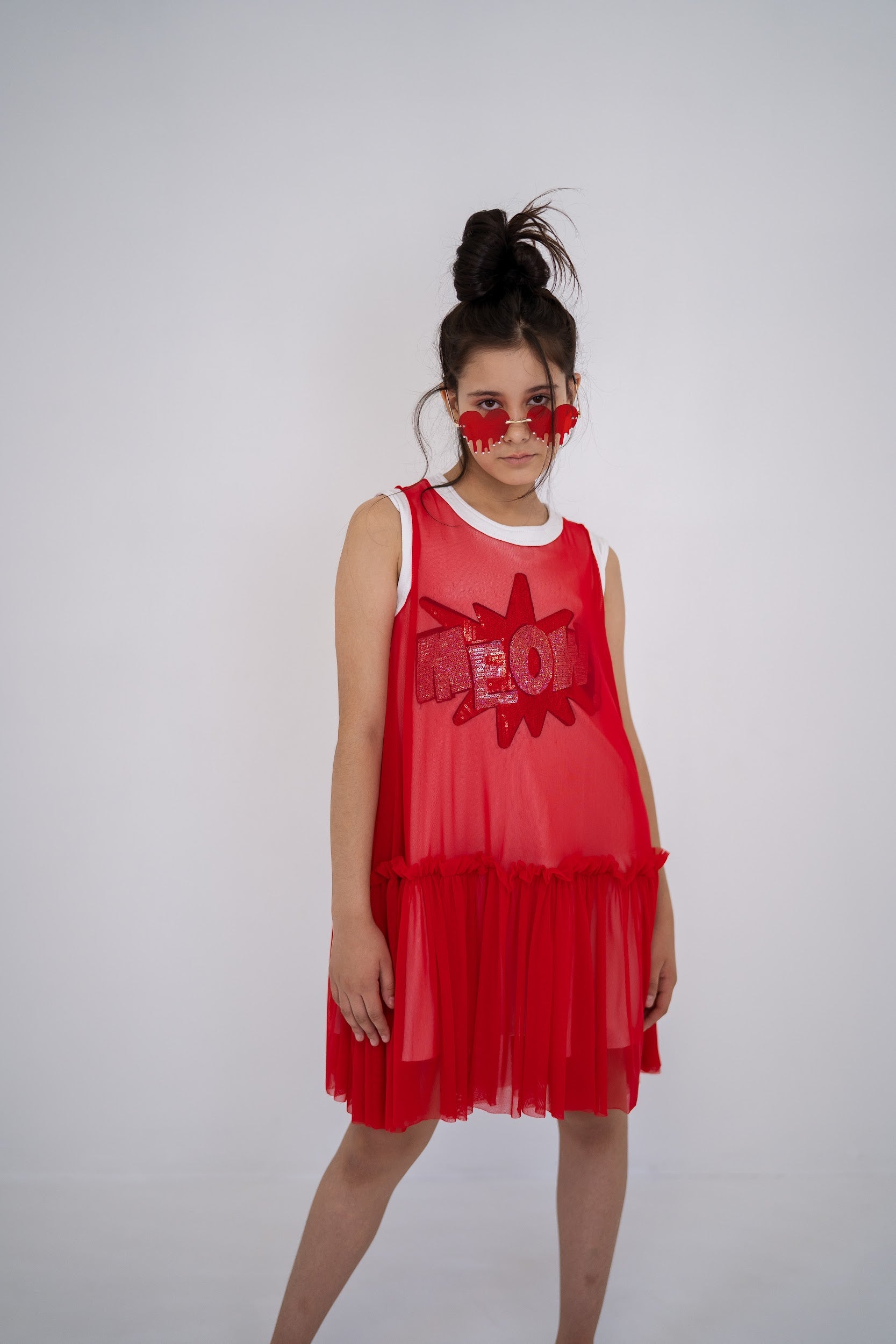 Girls´ dress MEOW - sleeveless