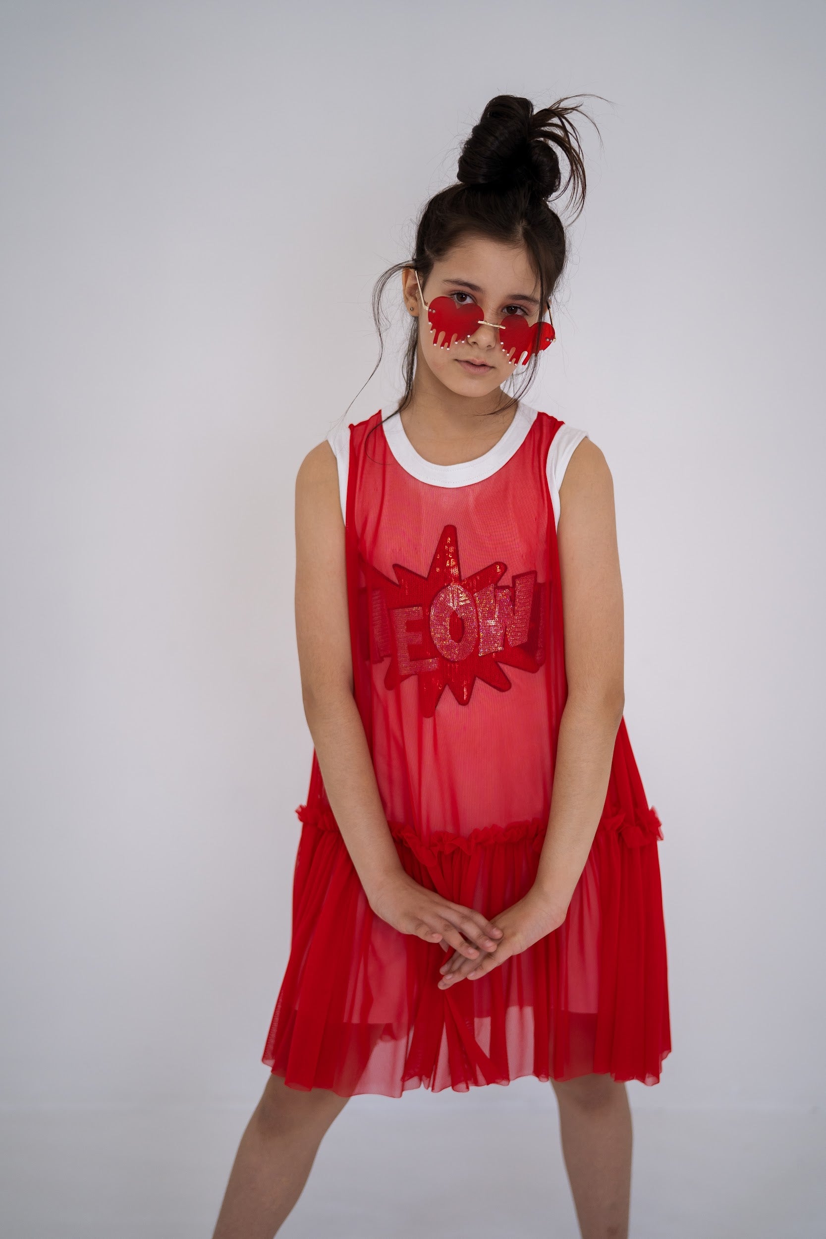 Girls´ dress MEOW - sleeveless