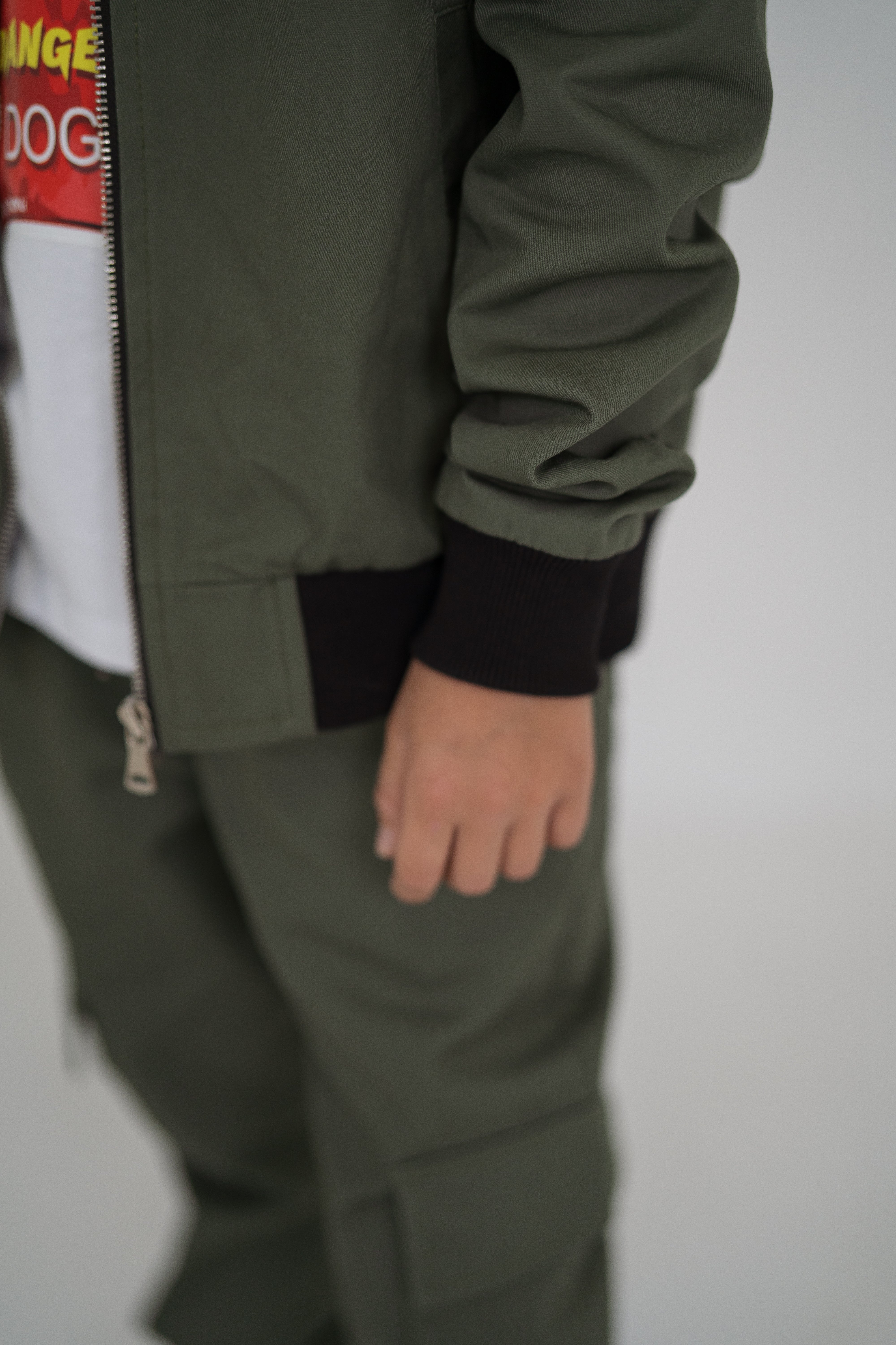 Сargo jeans for boys - khaki - Lemoni Boutique