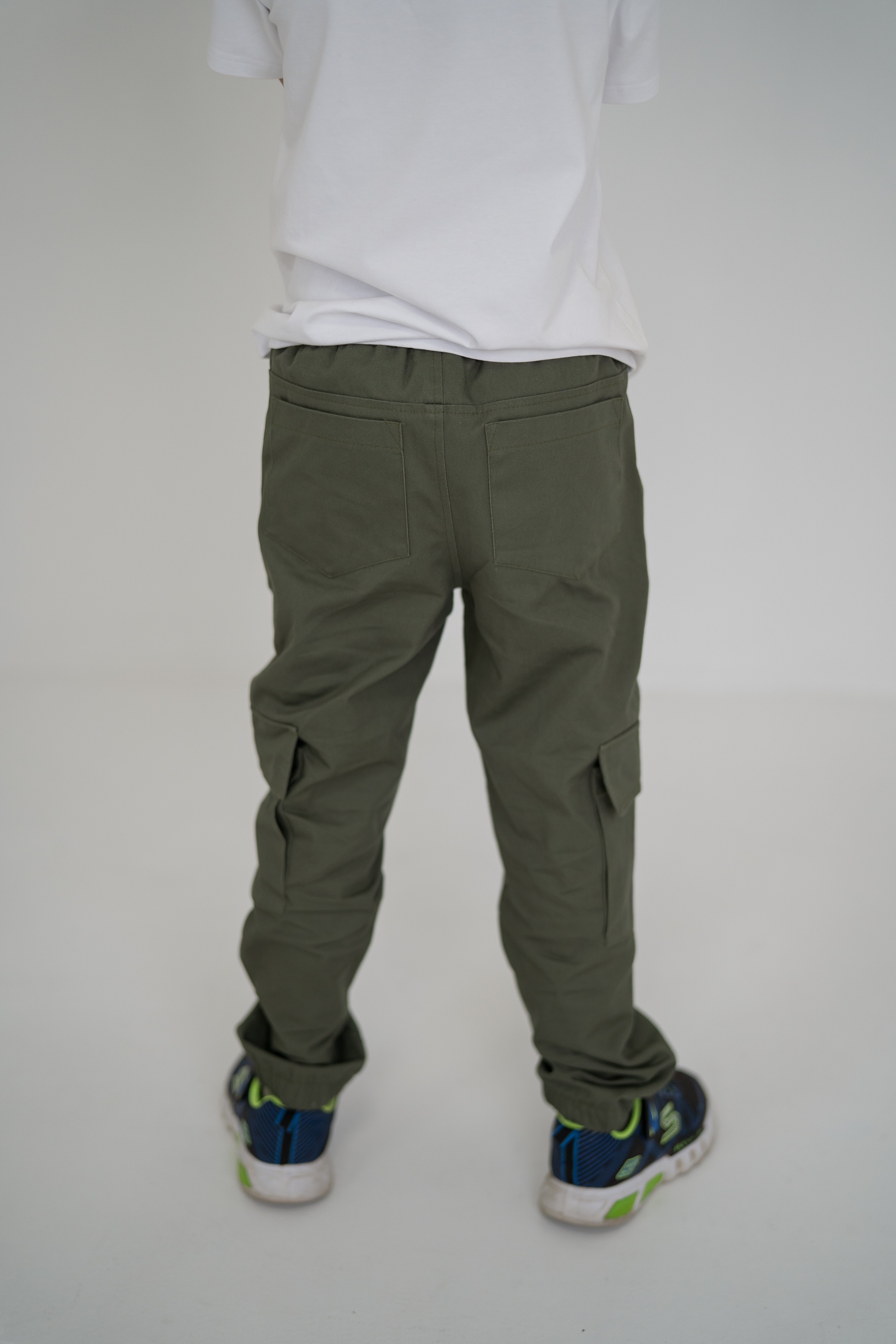 Сargo jeans for boys - khaki - Lemoni Boutique