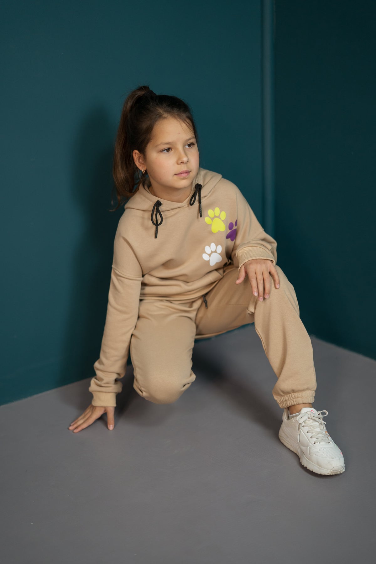 Pants unisex "Walk with Me" - beige - Lemoni Boutique