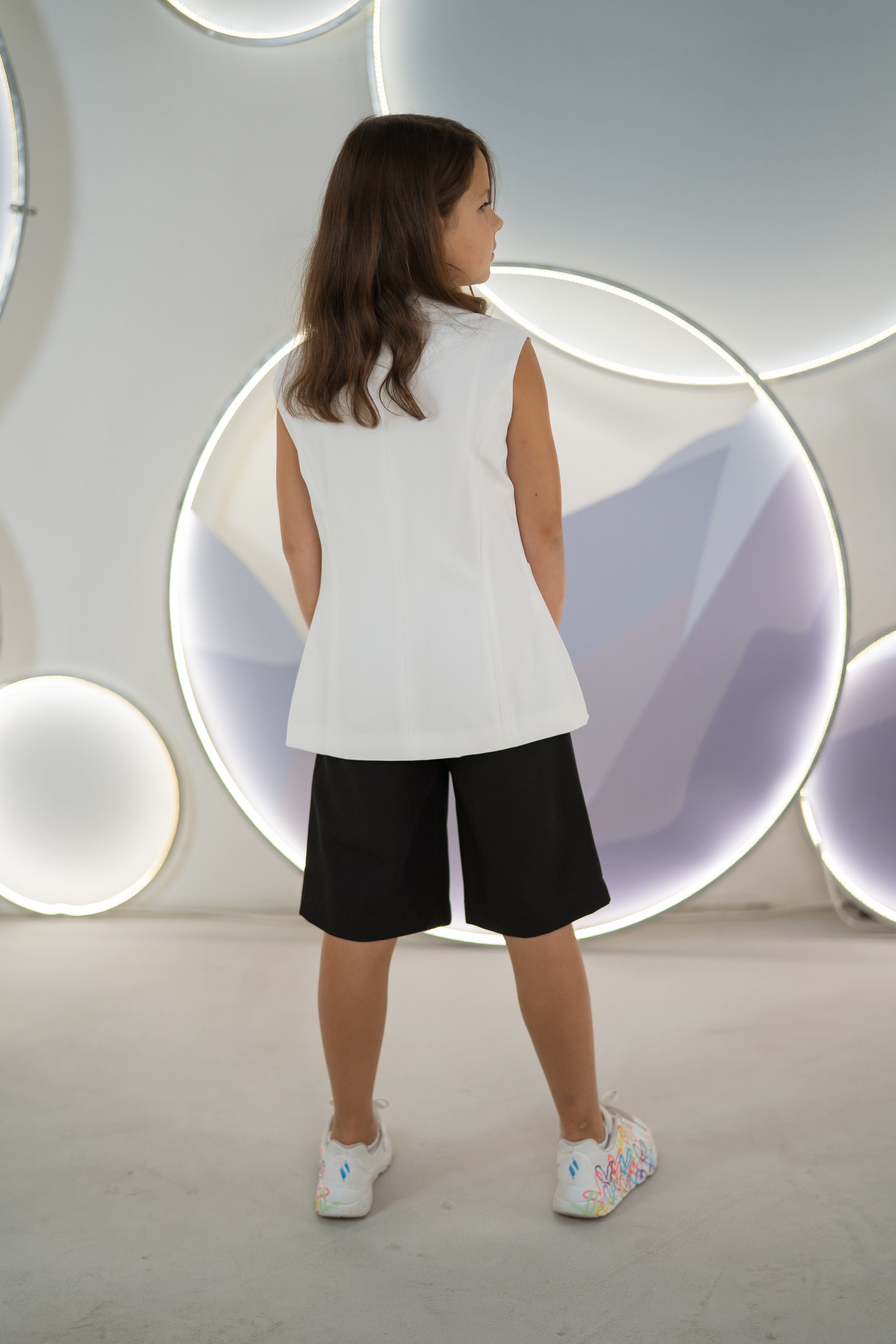 Bermuda shorts for girls - black