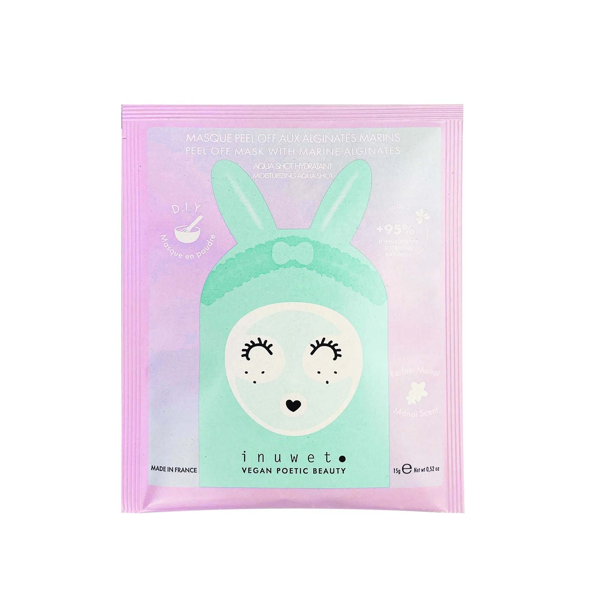 Peel off face mask DIY with marine alginates by inuwet - Lemoni Boutique
