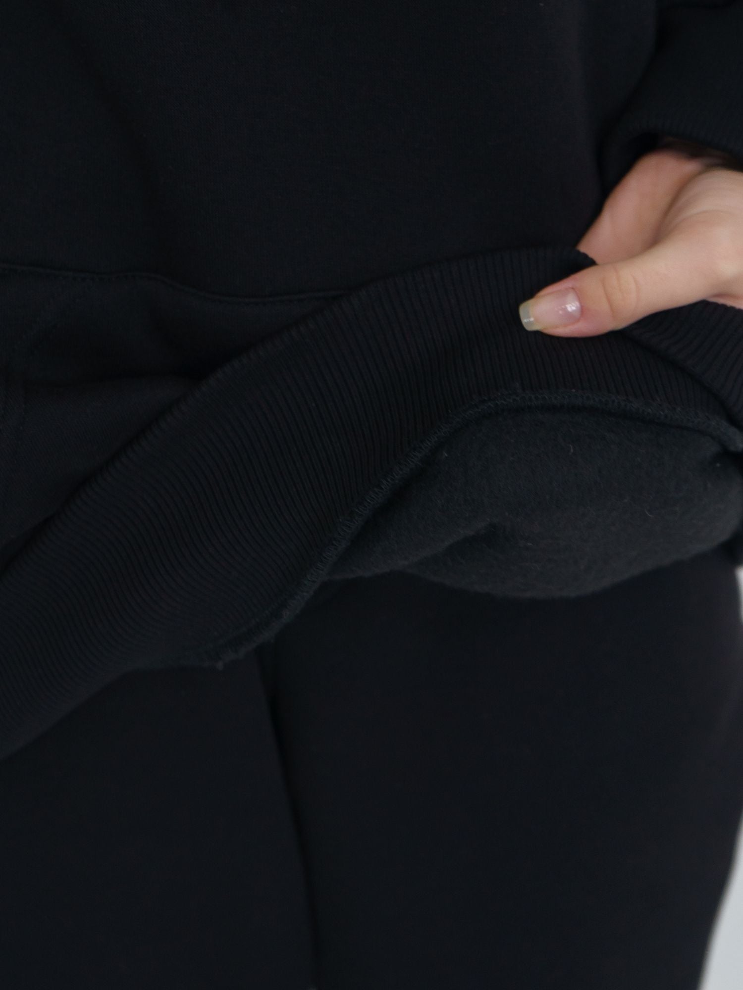 Unisex fleece Hoodie - black
