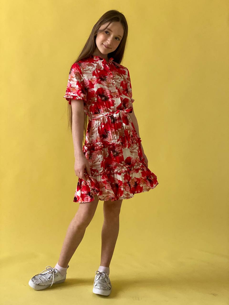 Girls´ summer dress Poppy Flower