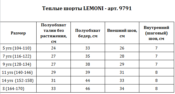 Теплые шорты Lemoni