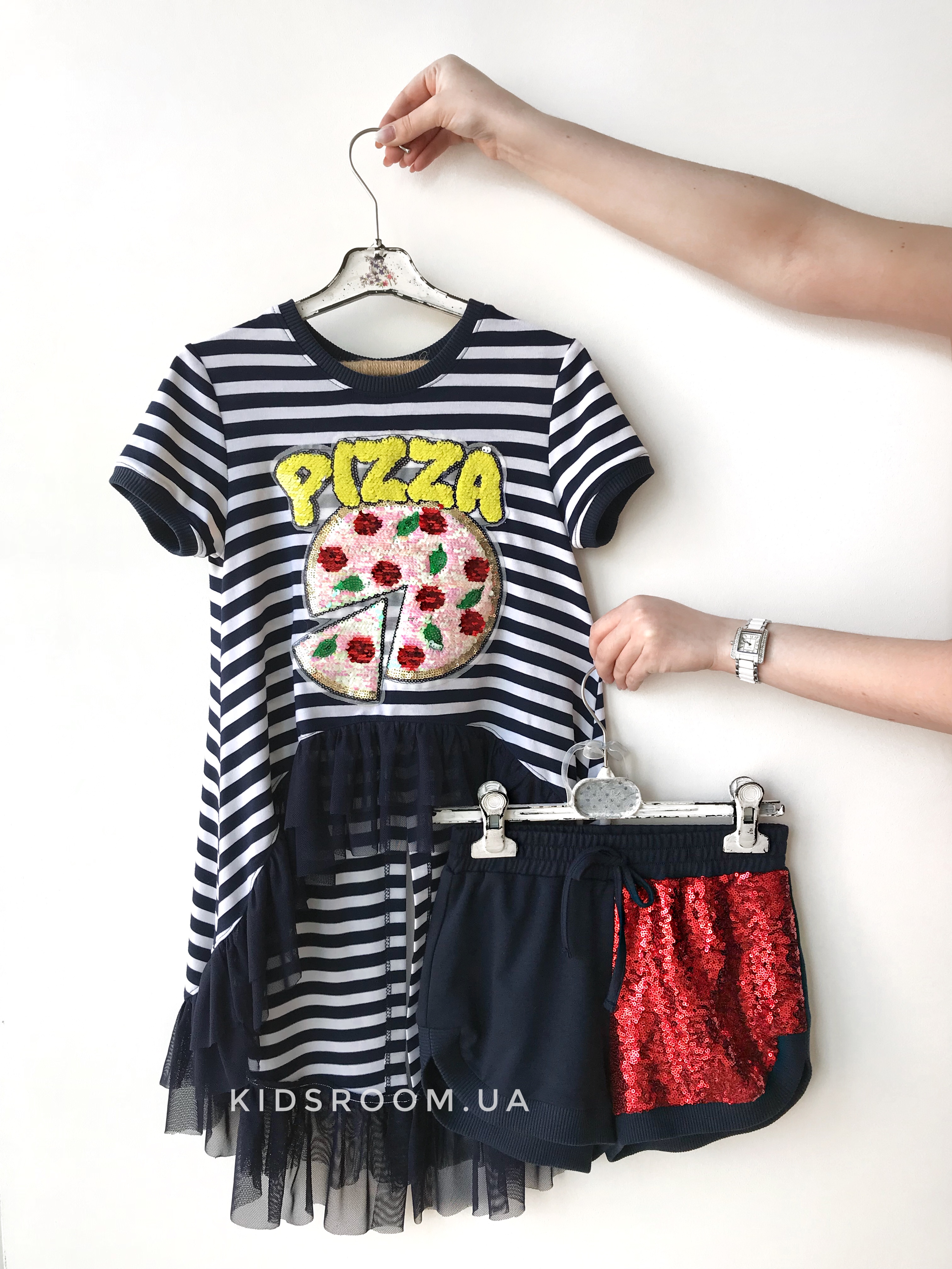 Детский комплект шорты и футболка Pizza Lemoni