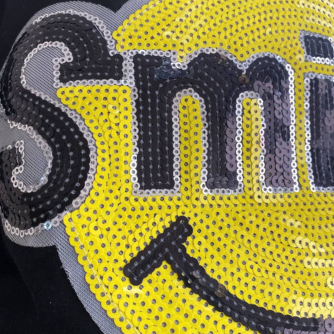 Чёрная футболка oversize Smile Lemoni