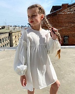 Льняное платье для девочки 