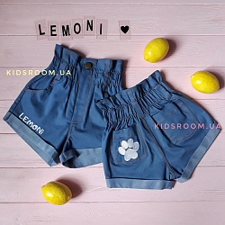 Джинсовые шорты с завышенной талией Lemoni